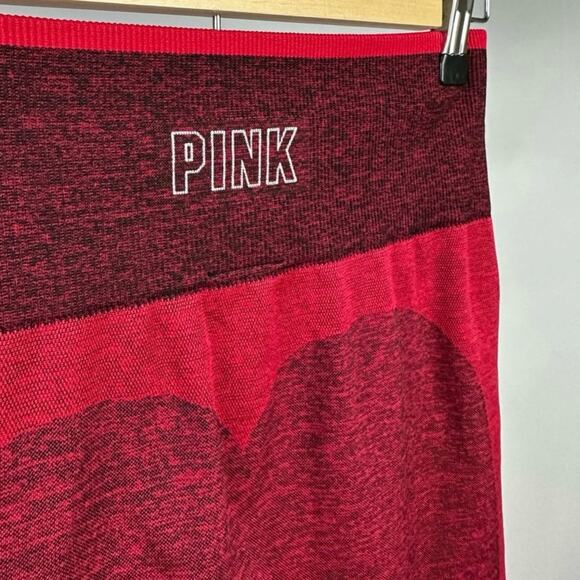 Victoria's Secret PINK Seamless Sculpt Leggings Red Ombre Small - Picture 4 of 10
